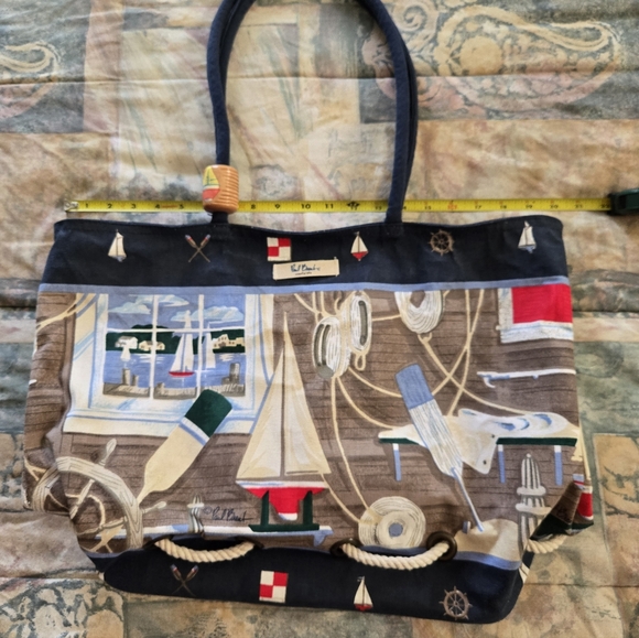 Sun n Sand Nautical Canvas Bag - Picture 3 of 10